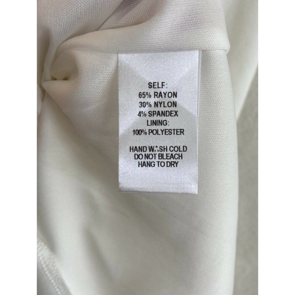 Lulu's cream color v-neck back and front strappy sleeveless dress size Medium - Picture 7 of 8